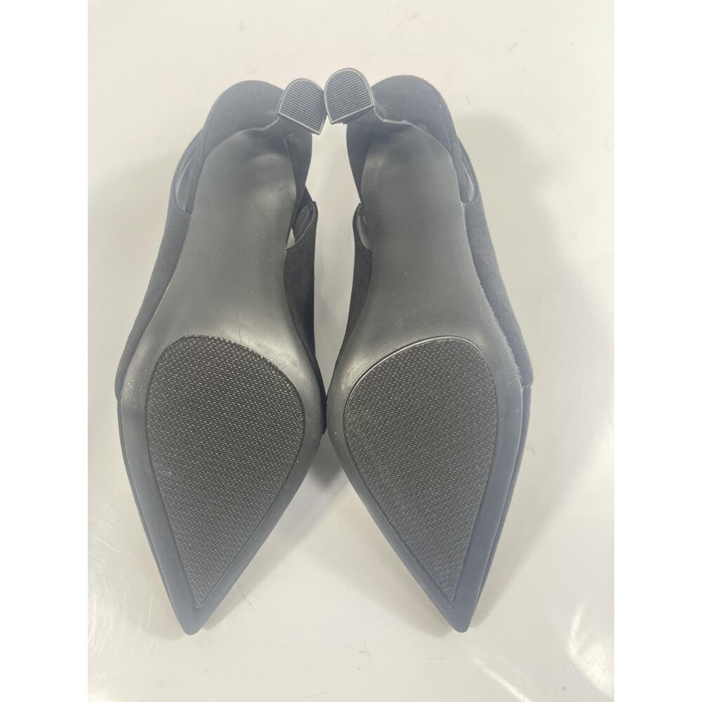 Jones New York Shoes Womens Size 7.5 Black JNY-MODAN Slingback Pointed Toe Heels - Picture 8 of 10